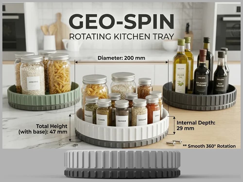 Вращающийся кухонный поднос GEO-SPIN