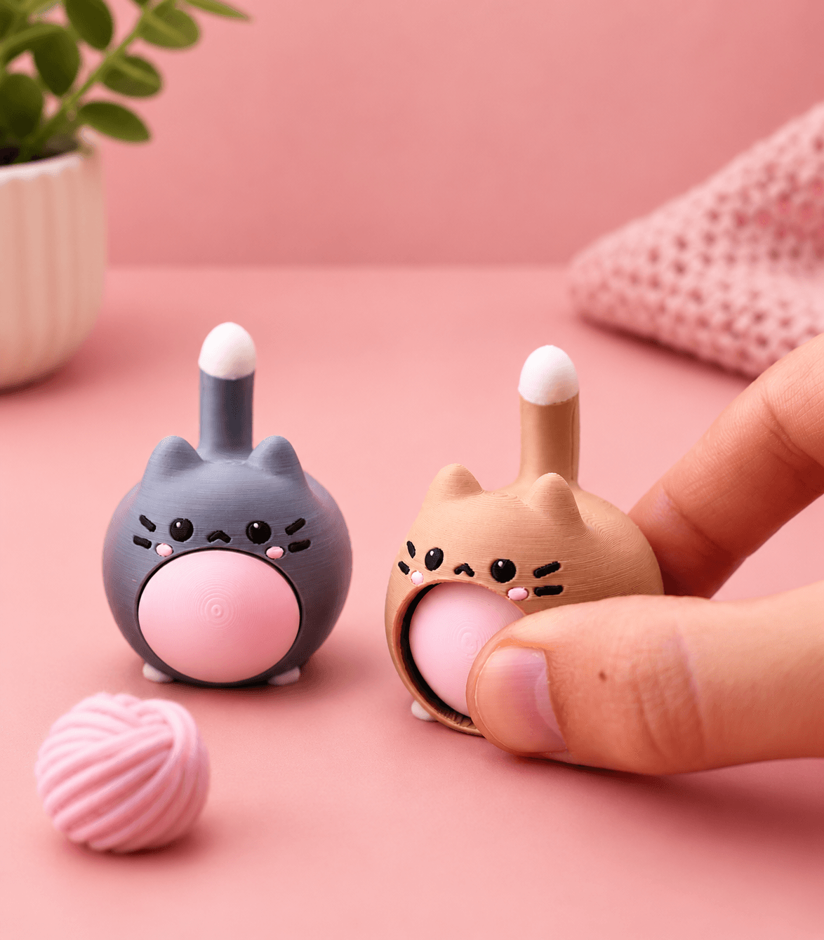 Антистресс-игрушка «Котик» с подвижным элементом