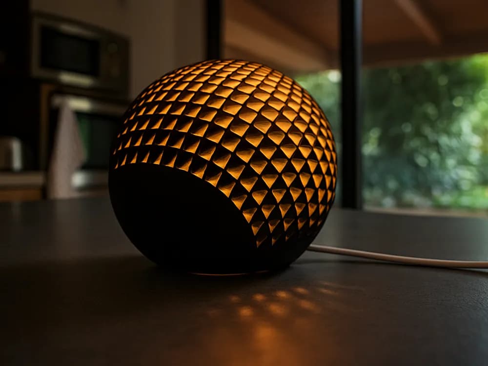 Сферическая дизайнерская лампа GlowShell