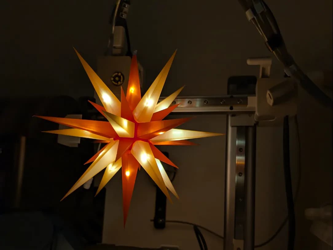Многолучевая рождественская звезда для LED