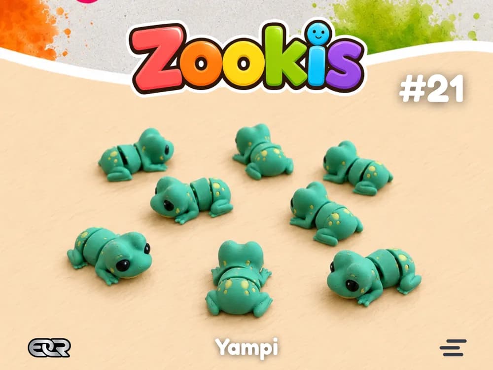 Подвижная фигурка лягушки Yampi
